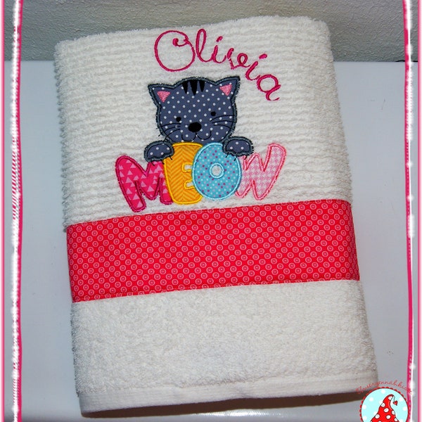 Duschtuch mit Wunschmotiv und Name 70x140 Towel