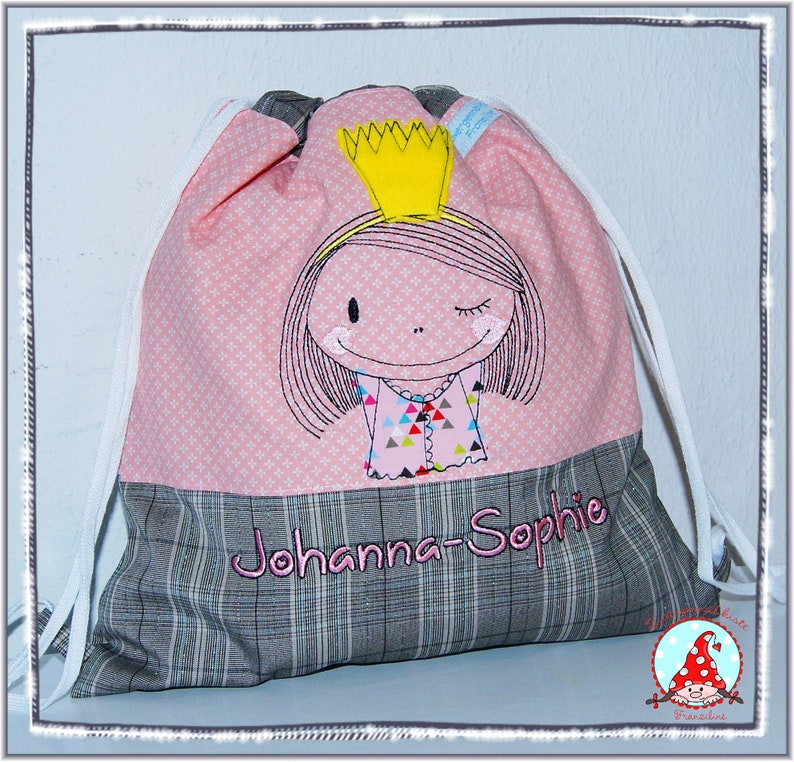 Gym bag Kindergarten bag also for twins with name Siblings Bag Bag Gym Backpack Children's cooking backpack Kita bag bag image 10