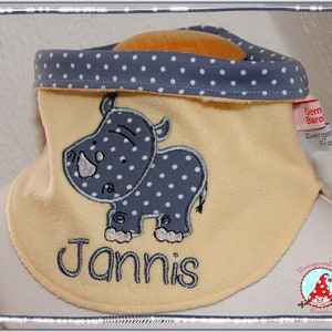 Baby and children neck sock with name & motif loop round scarf image 9