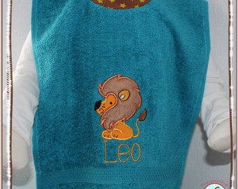 Handtuch Lätzchen mit Name und Motiv Bib Sabberlatz XXL Latz Schlupflätzchen großes Lätzchen Handtuchlätzchen