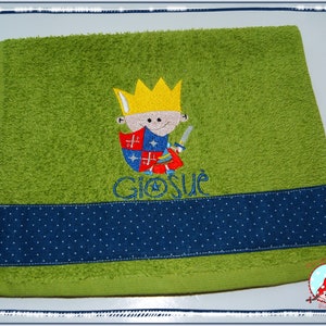 Guest towel with name & motif Borte guest towel embroidered terry towel image 7
