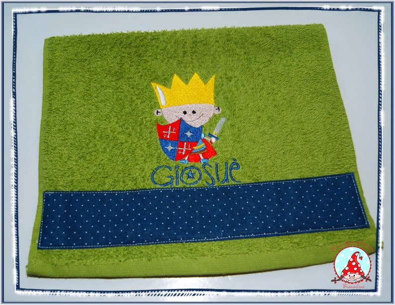 Guest towel with name & motif Borte guest towel embroidered terry towel image 7