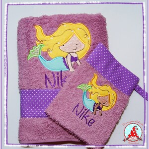 Handtuch & Waschlappen im Set mit Name und Motiv Waschhandschuh Towel Bild 10