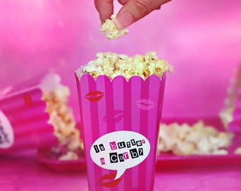 Mean Girls Popcorn Box | Is Butter A carb| Halloween Movie Idea | Hen Party | Bachelorette Decorations | Download