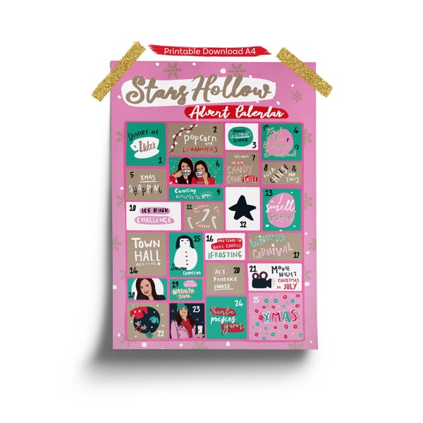 Gilmore Girl Calendar Etsy