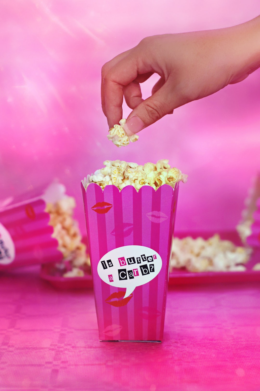 Mean Girls Popcorn Box is Butter A Carb Halloween Movie Idea Hen Party