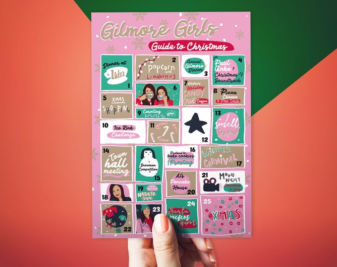 gilmore-girls-advent-calendar-christmas-card-retro-coloured-christmas
