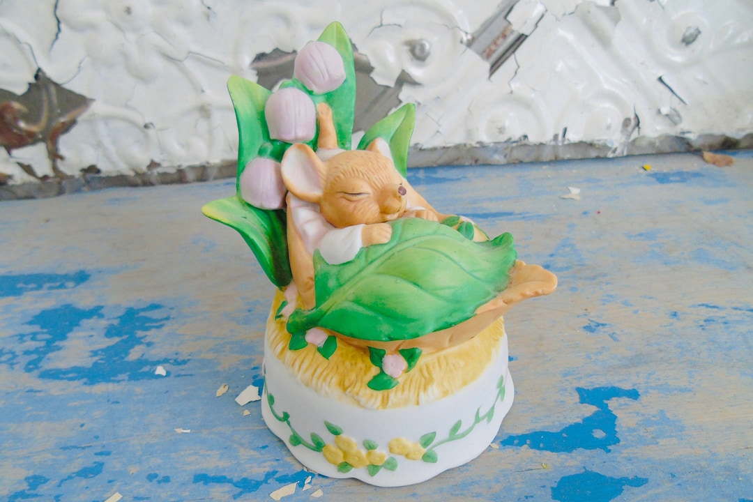 Giftcraft Sleeping Baby Mouse Figurine - Etsy