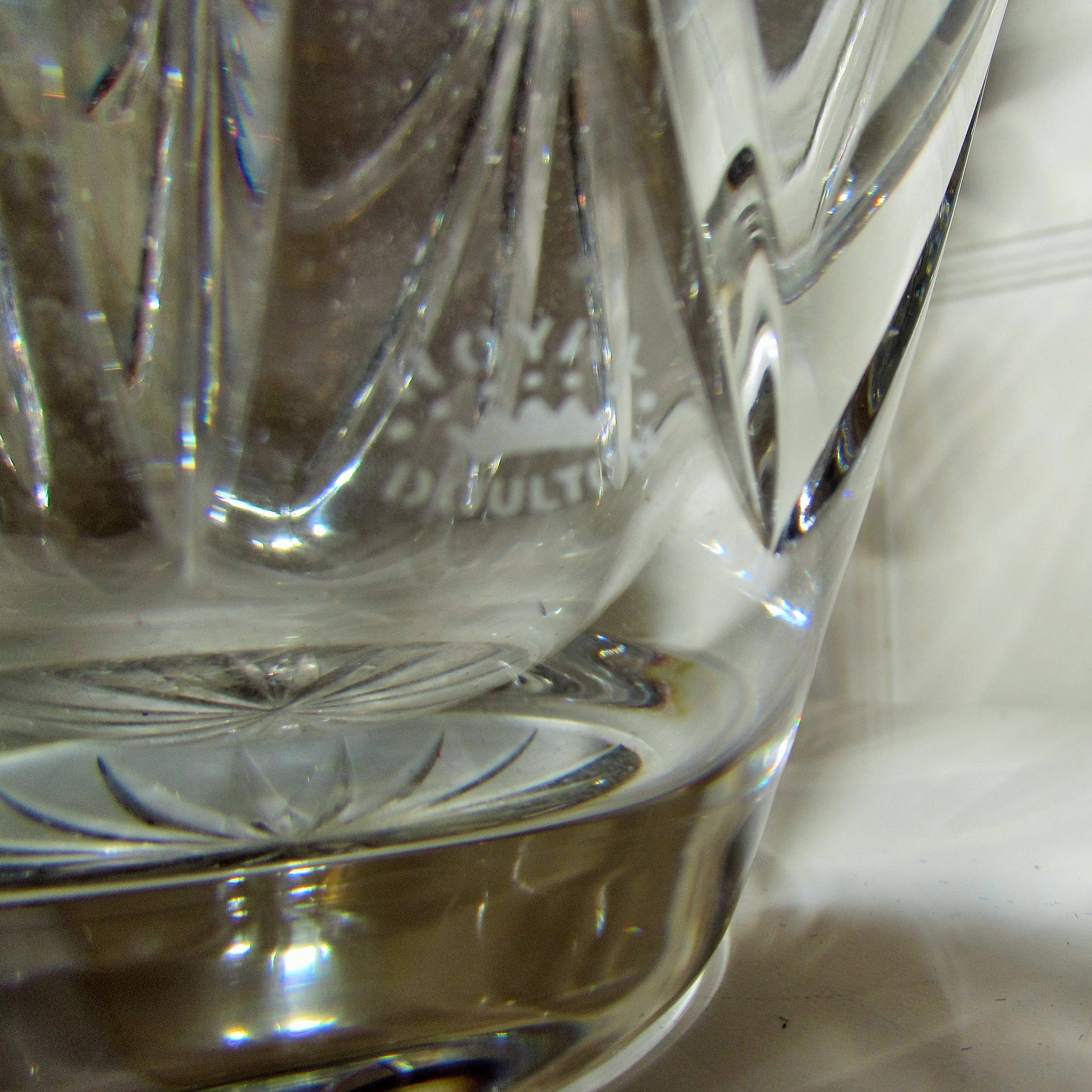 Large Royal Doulton Crystal Vase 5 1/2 Lbs Etsy