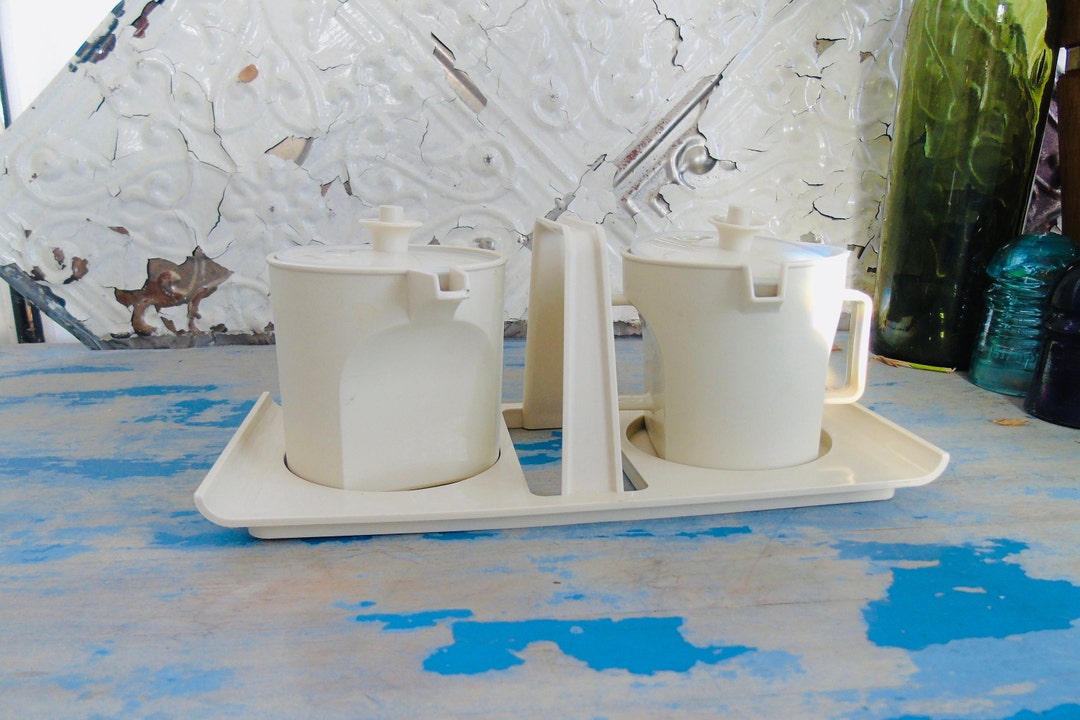 Tupperware Cream and Sugar Set Etsy