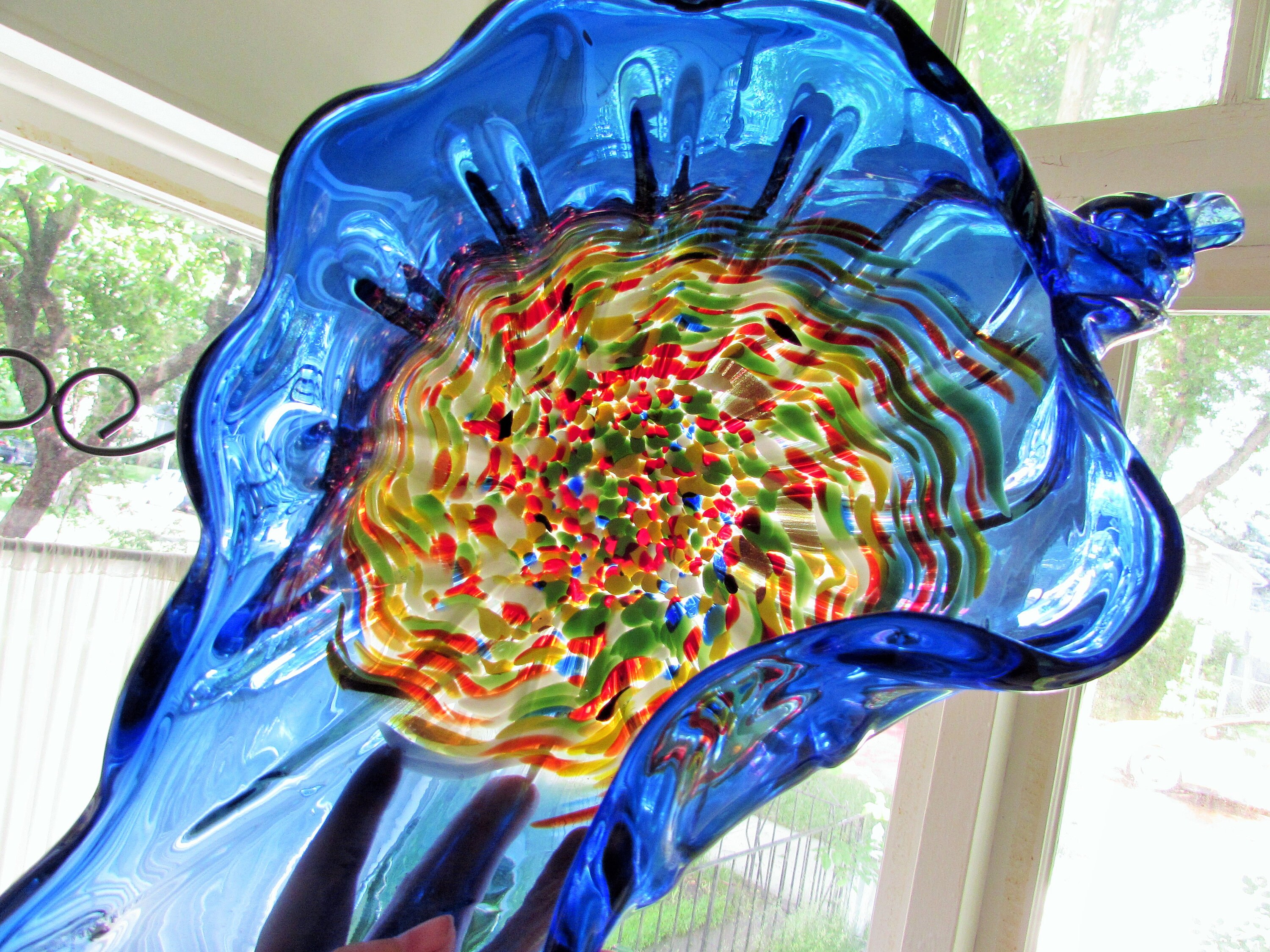 Large Confetti Art Glass Bowls Etsy