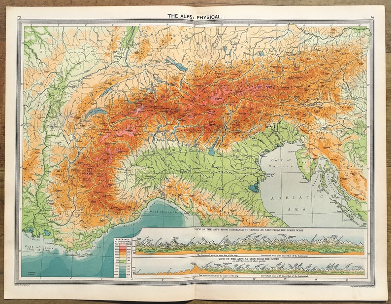Альпы на карте мира карта