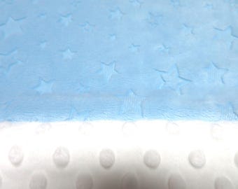 The Minky Baby Blanket, Personalized  Blue Star, Baby Shower Gift