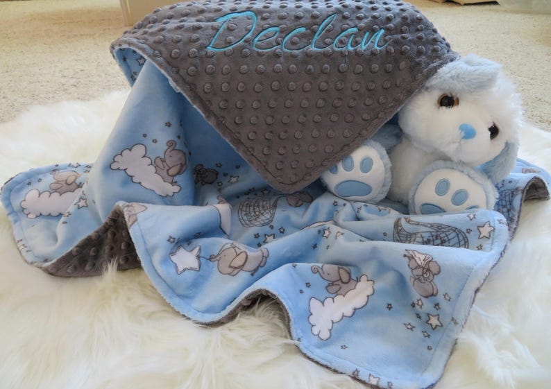 Baby Blanket Baby Boy Blanket Personalized SMD Dream Baby Etsy