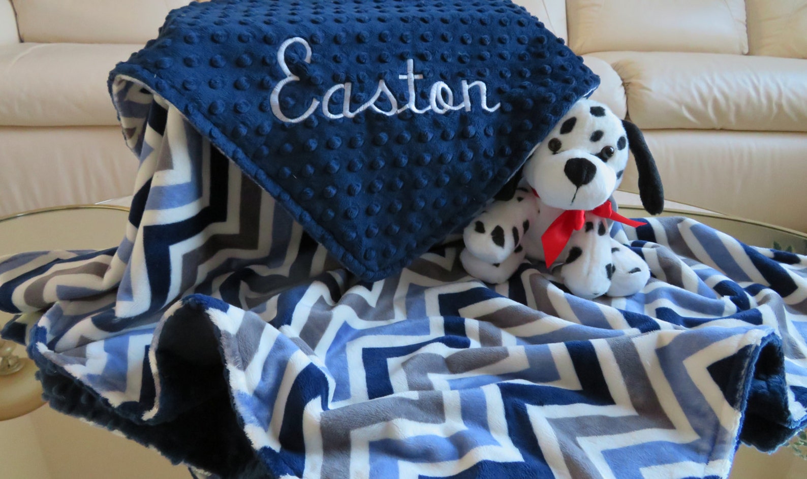 Baby Boy Baby Blanket Baby Blanket Personalized Navy Blue Etsy