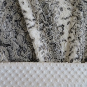 Personalized Baby Blanket,  Snowy Owl Blanket,   Baby Gift, Baby Shower Gift, Minky Baby Blankets