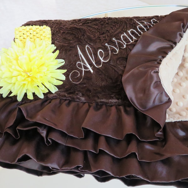 Blanket With Ruffle Etsy