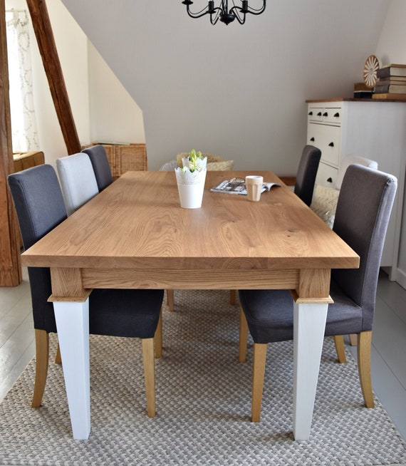 Hand Crafted 6 8 10 Farmhouse Country Classic Style Oak Hand Crafted 6 8 10 Farmhouse Country, Classic Oak Furniture Illinois