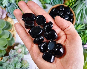 Obsidian Tumblestone | Crystal Polished Gemstone | Obsidian Crystal | Metaphysical Gift | Scorpio Zodiac Tumbled Stone