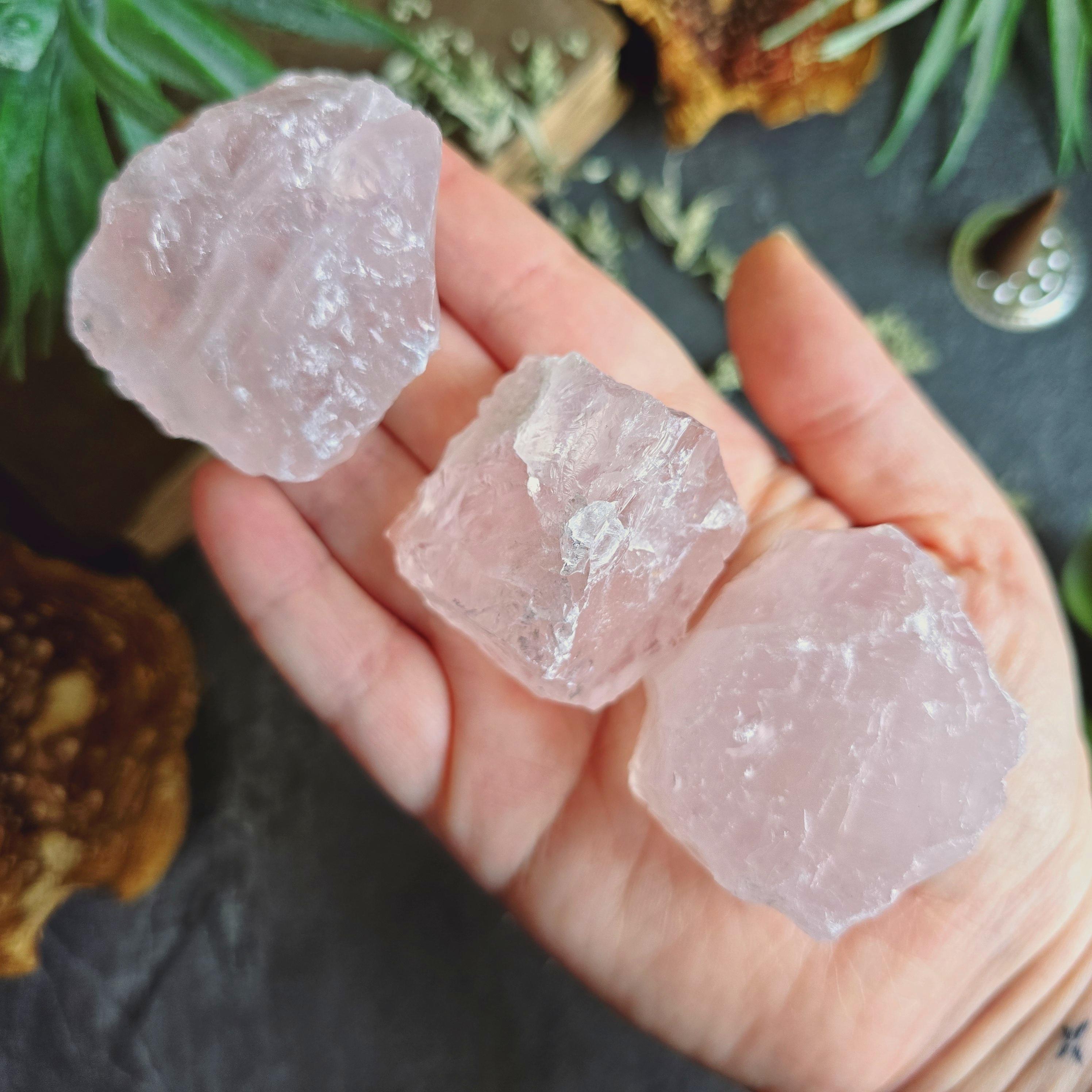 Rough Rose Quartz Crystal | Natural Raw Rose Quartz | Taurus Zodiac Crystal | Spiritual Gift