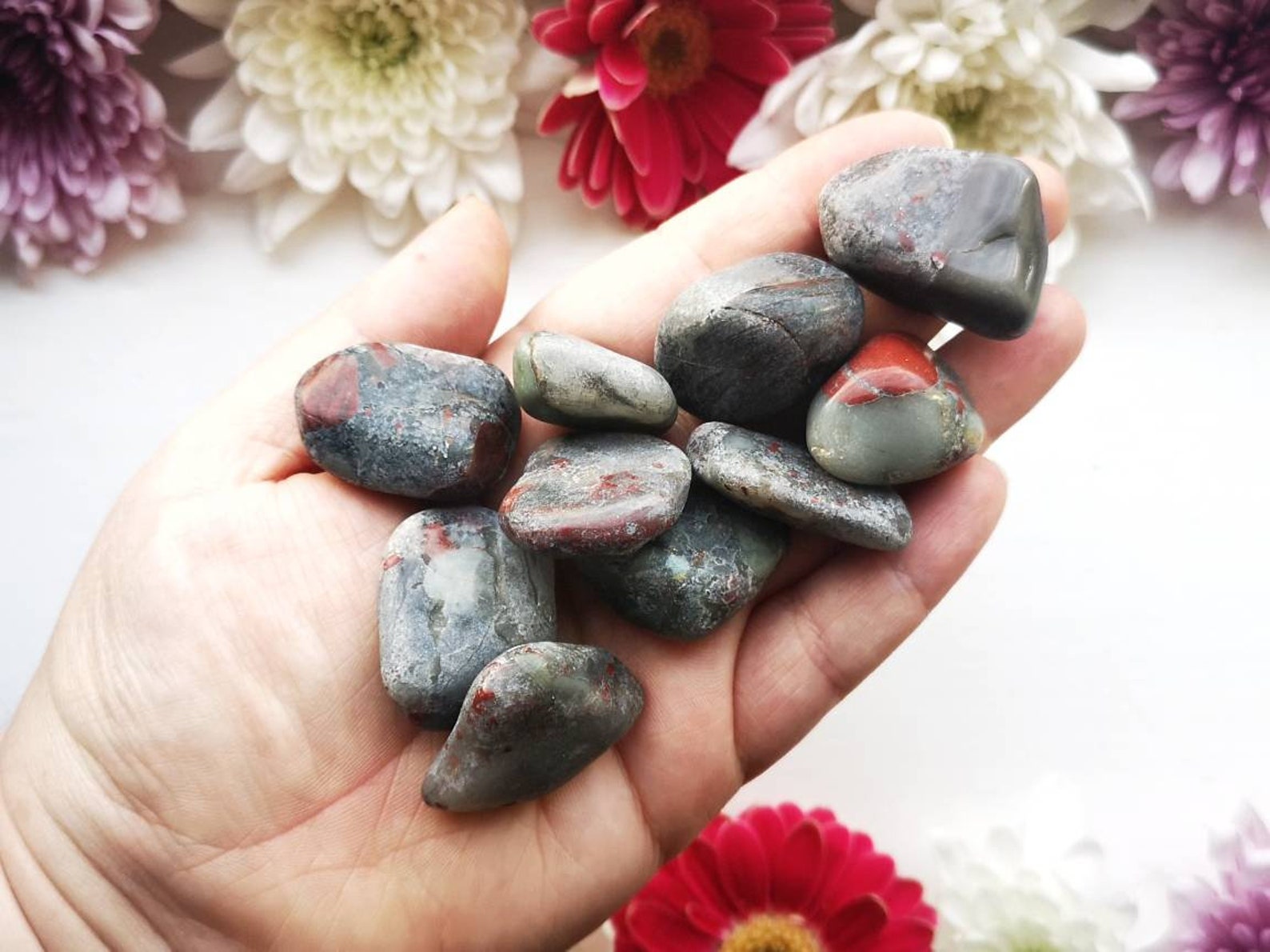 Seftonite Vulcan Jasper Tumblestone Etsy