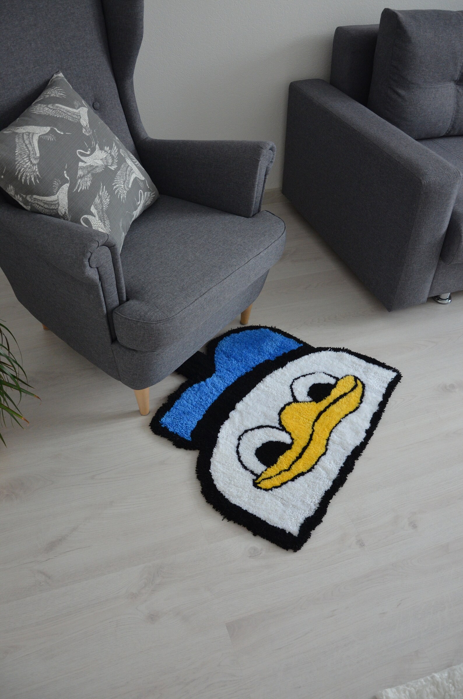 Custom Rug Donald Duck Custom Carpet Custom Rugs Know Your Etsy