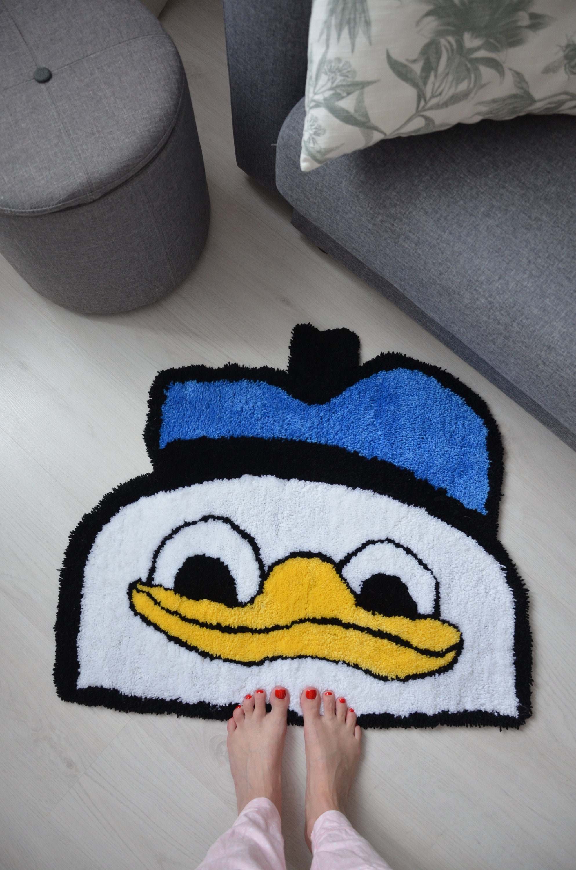 Custom Rug Donald Duck Custom Carpet Custom Rugs Know Your Etsy