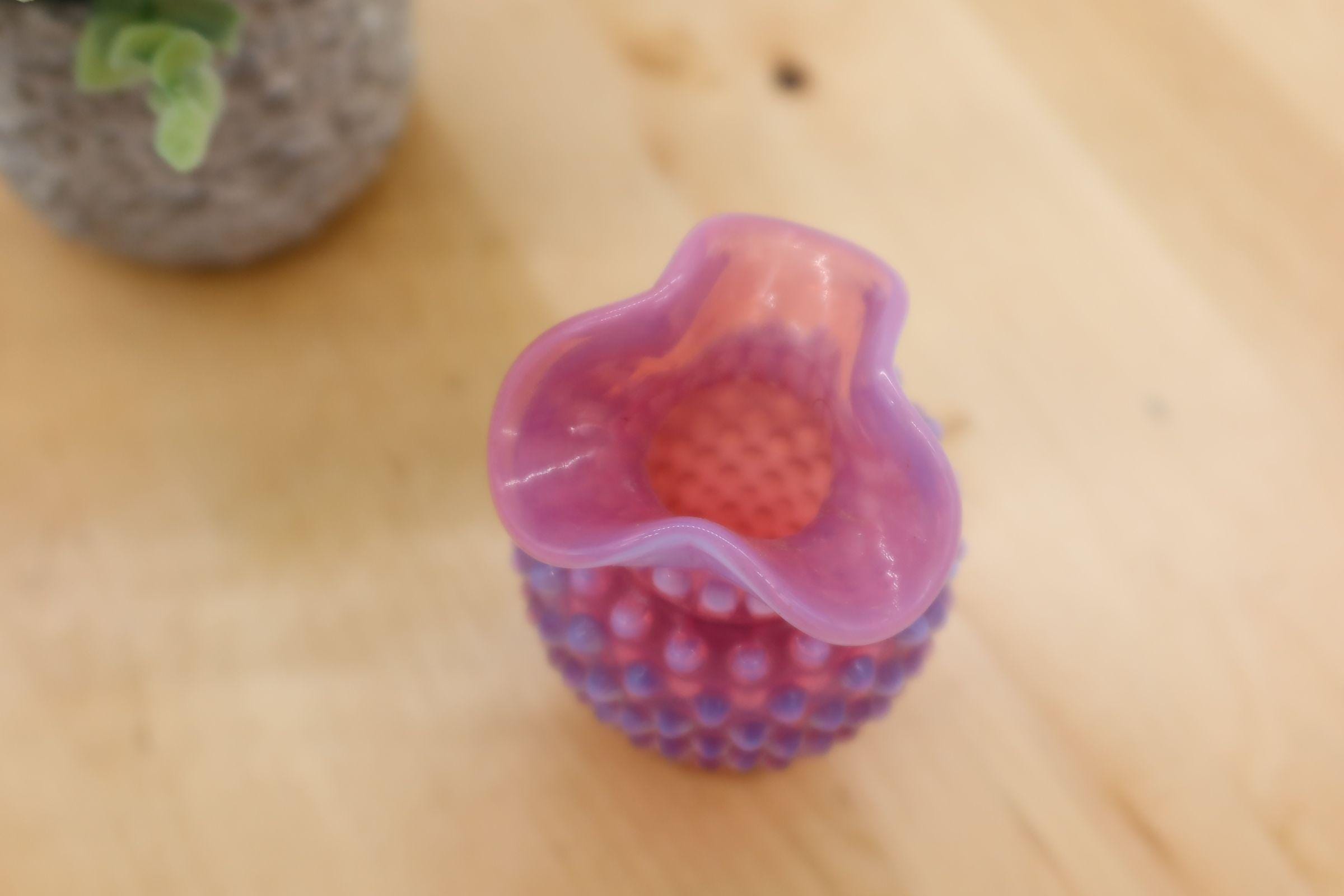 アンティーク フェントン クランベリー オパールセント ミニチュア