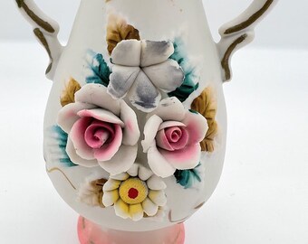 ヴィンテージ ハンドペイント フラワーベース 花瓶 ヴィンテージ ハンドペイント フラワーベース - Etsy 日本