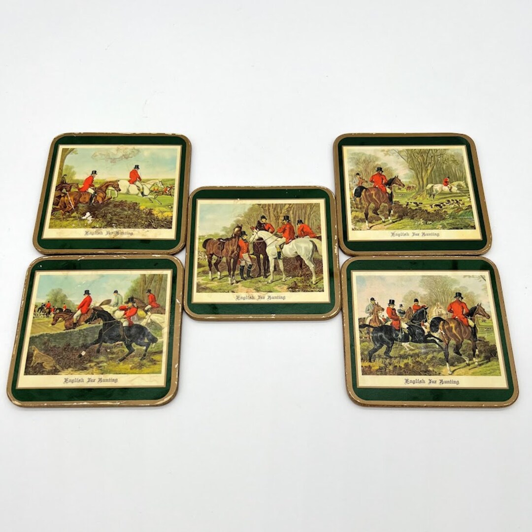 Vintage Pimpernel Coasters, Set of 5, Made in England Etsy