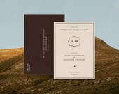 Estate Save the Date Template | Black Tie Wedding Canva (Digital Download)