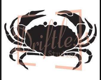 Crab stencil | Etsy