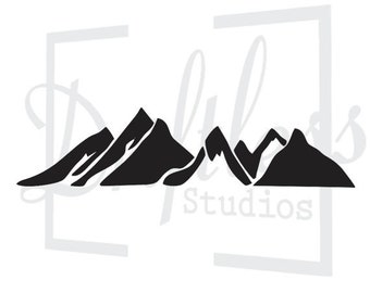Mountain stencil | Etsy