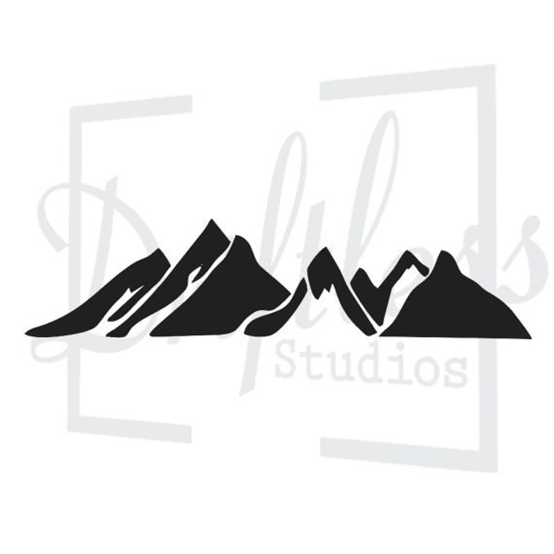 Mountain Stencil 2 | Etsy
