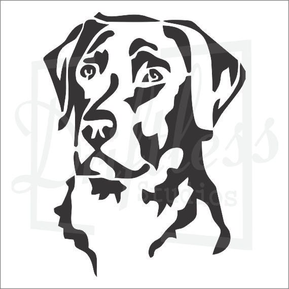 Labrador Retriever Stencil Black Lab Stencil Dog Stencil Etsy