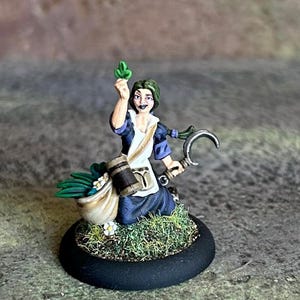 Hand Painted Juliana Dreadmere Herbalist Reaper Miniatures RPG Character TTRPG Mini Dungeons and Dragons Pathfinder Rpg Miniatures