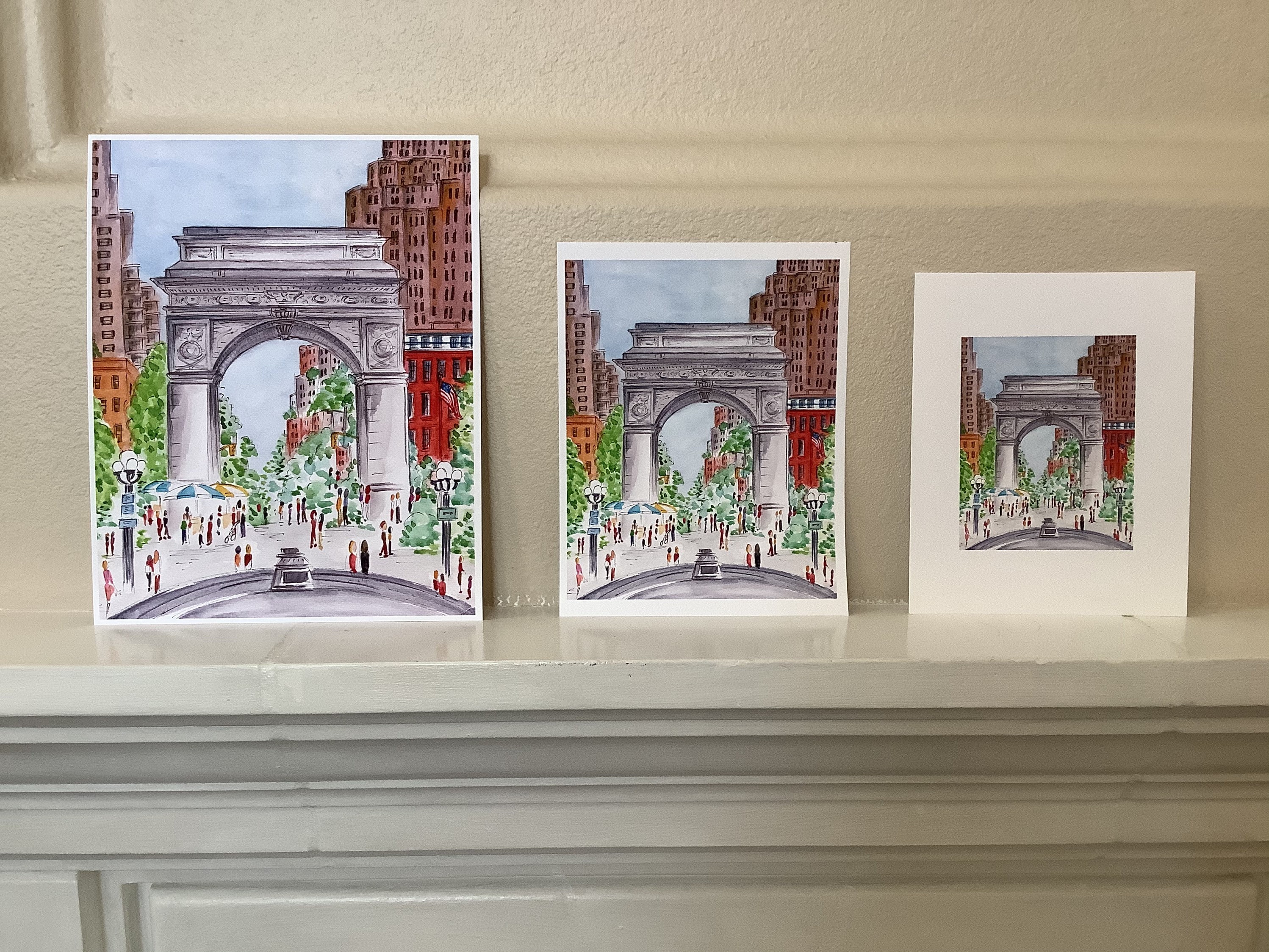 Washington Square Park, New York City Art Print; Greenwich Village Art ...