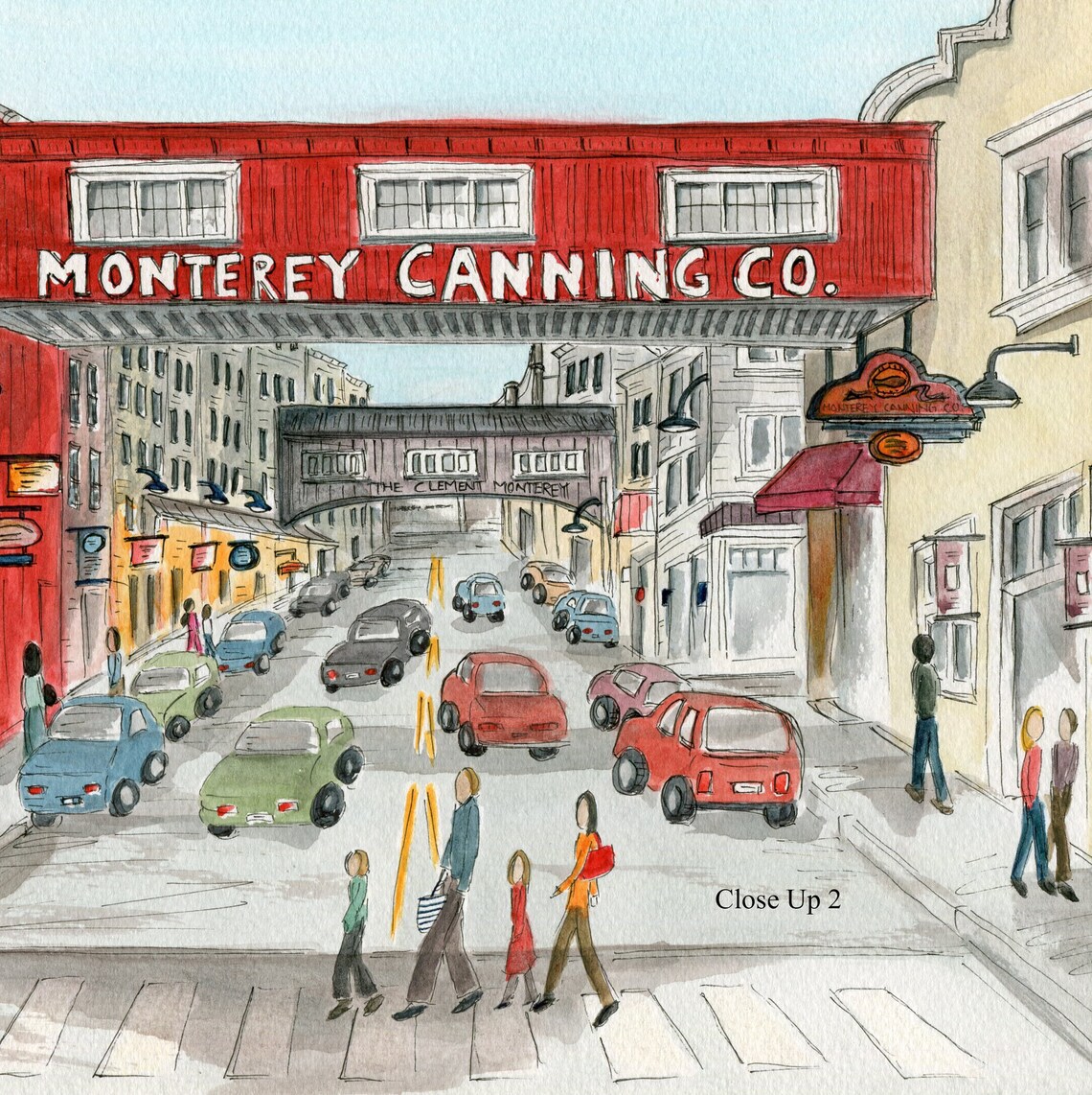 Monterey Art Bay Area Art Print Whimsical Art Print Travel Etsy