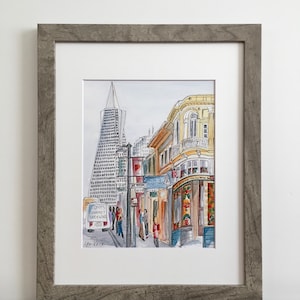 San Francisco Art Print Bay Area Art Print Landmark Art Travel Art Urban Sketch Whimsical Print Hipster Art San Francisco Souvenir image 4