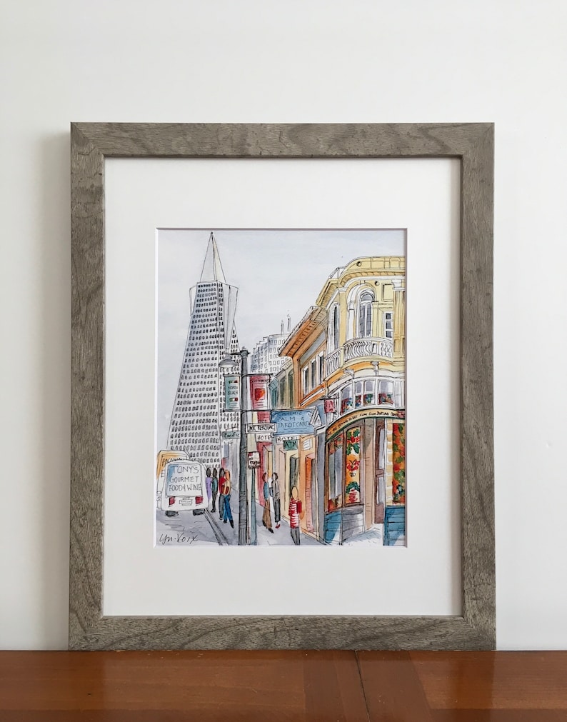 San Francisco Art Print Bay Area Art Print Landmark Art Travel Art Urban Sketch Whimsical Print Hipster Art San Francisco Souvenir image 4