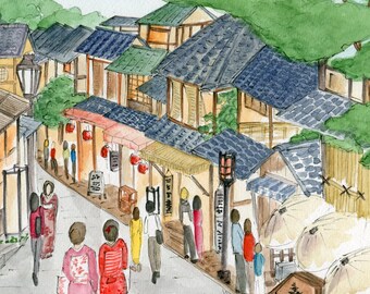 絵画 KYOTO Artirt High-quality REAL  SILVER Kyoto Print, Japan Wall Art, Japan Art Print, Kyoto