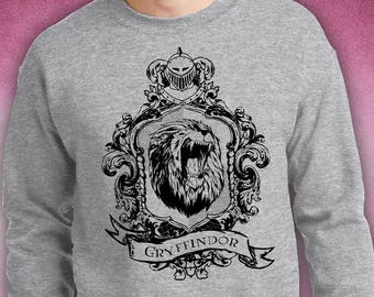 Screen printed Gryffindor crest unisex sweatshirt