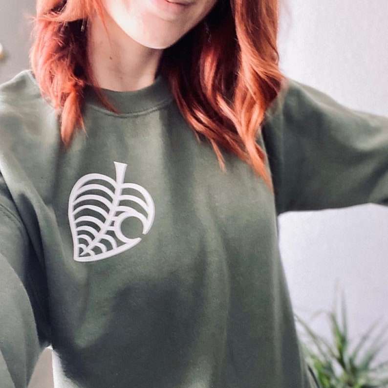 acnh printed fleece sweater