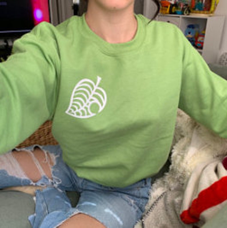 acnh printed fleece sweater
