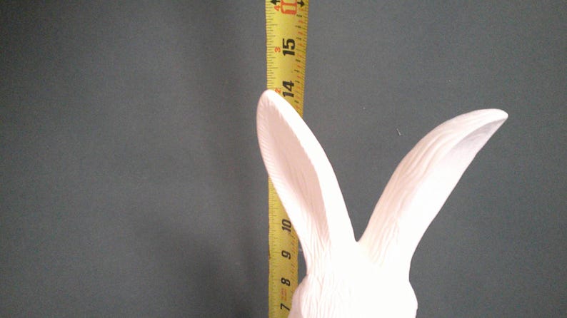 Large Life Size Bunny Ceramic Bisque Ready to Paint About 15 Inches ...