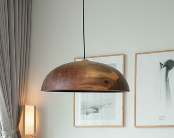 plug in pendant light, large hanging lamp, walnut flush mount ceiling light, kitchen island shade