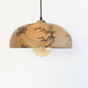 wood pendant light, chandelier unique, natural dining lamp fixtures, hand turned lighting