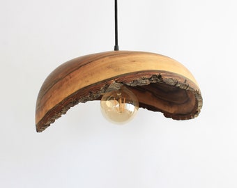 flush mount light, pendant light for kitchen island, walnut ceiling lamp, round chandelier