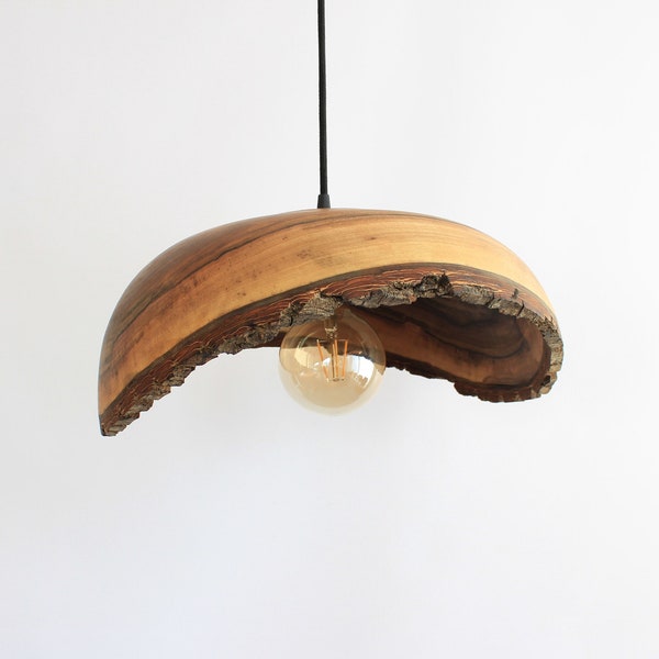 flush mount light, pendant light for kitchen island, walnut ceiling lamp, round chandelier