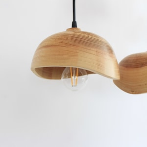 pendant light, wooden small hanging light, dining room lamp shade, natural kitchen island chandelier